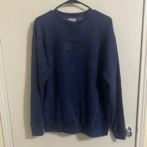 EUC Taylor Swift The Eras Tour Marbled Crewneck Sweater Pullover - Picture 1 of 6